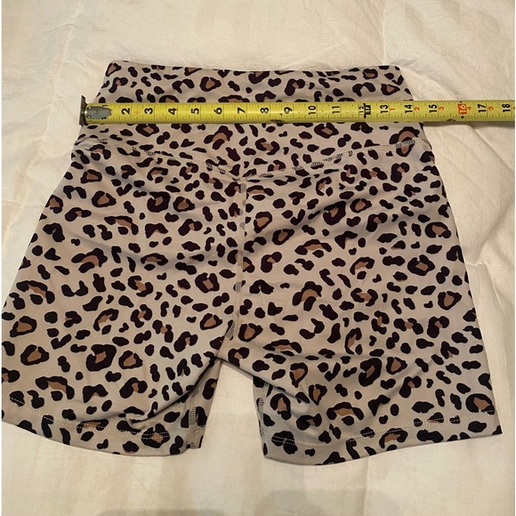 Cheetah print, biker shorts, medium, athletic, brown, black, and tan - Picture 5 of 8